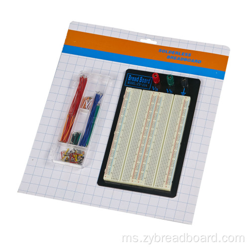 1660 Tie Point Solderless Breadboard dan Kit Wire